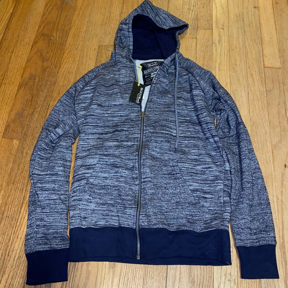 New Men’s blue zip up jacket size Large